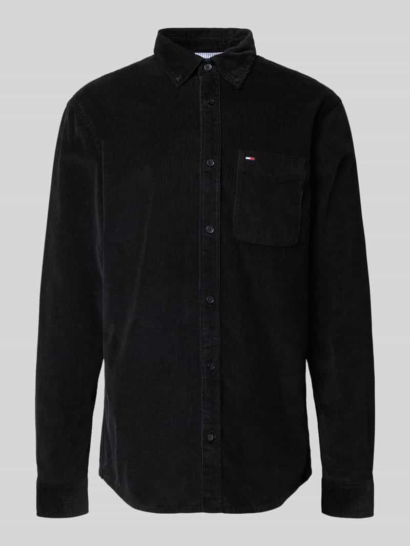 Tommy Jeans Regular fit corduroy overhemd van puur katoen