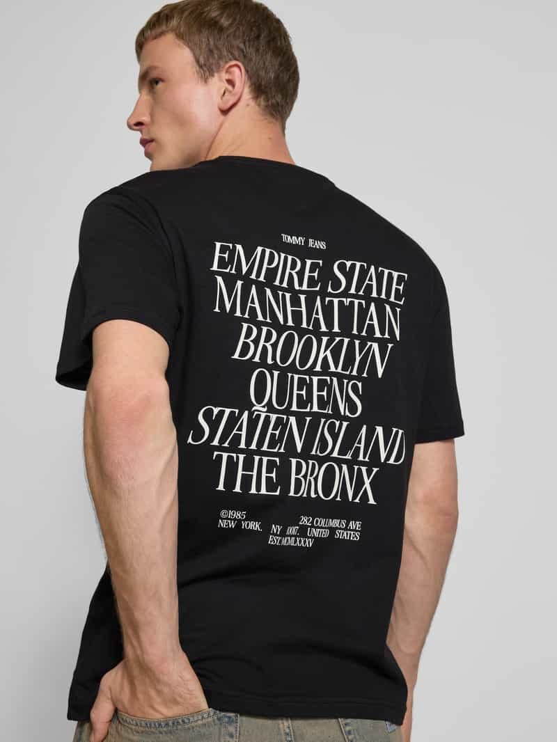 Tommy Jeans Regular fit T-shirt van puur katoen
