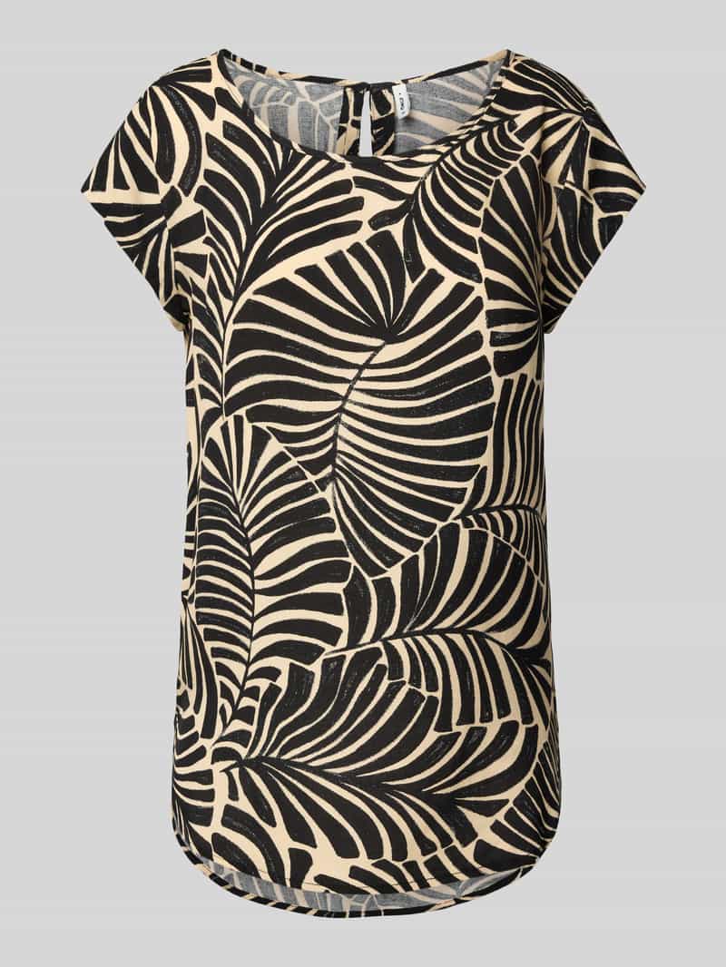 Only Regular fit T-shirt met druppelvormig rugdecolleté model 'NOVA'