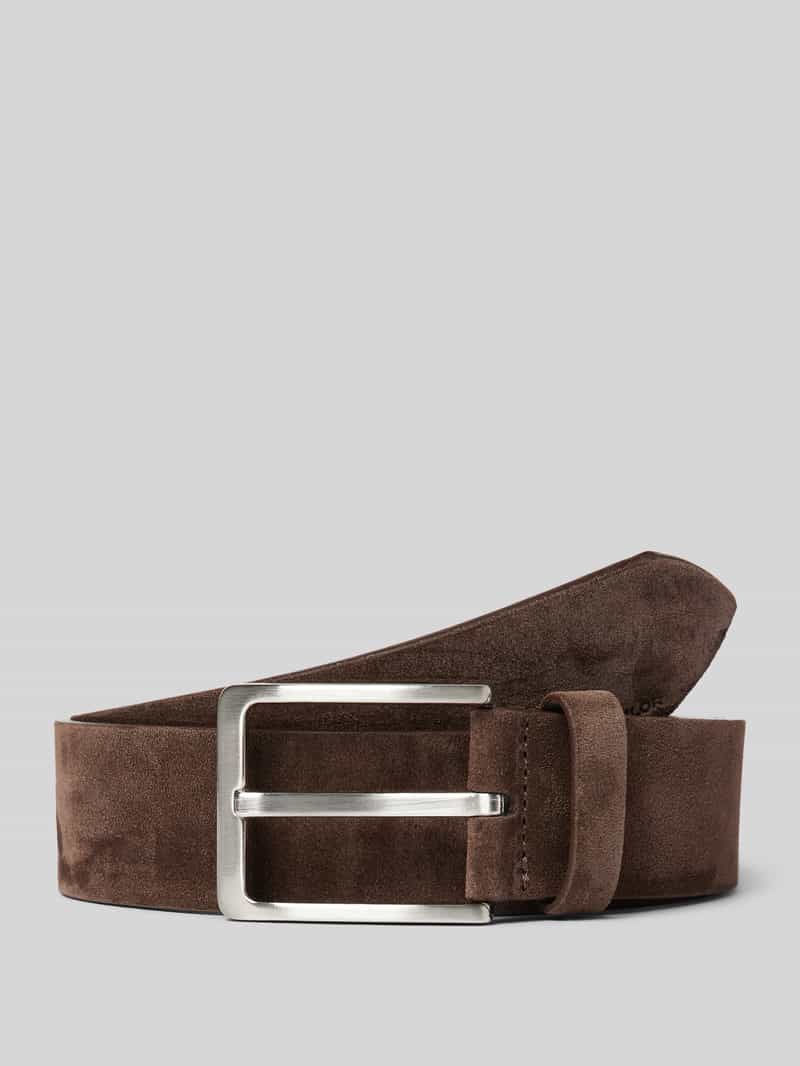 Tom Tailor Riem van suède met label in reliëf