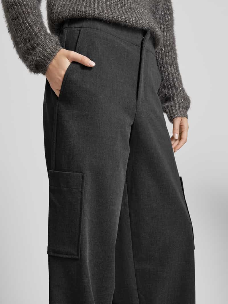 Marc O'Polo DENIM Straight leg stoffen broek met cargozakken model 'Dark Shadow'