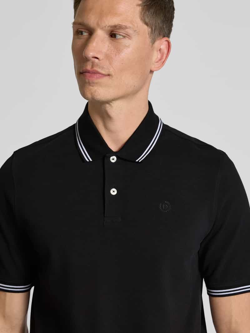 Bugatti Regular fit poloshirt met labeldetail