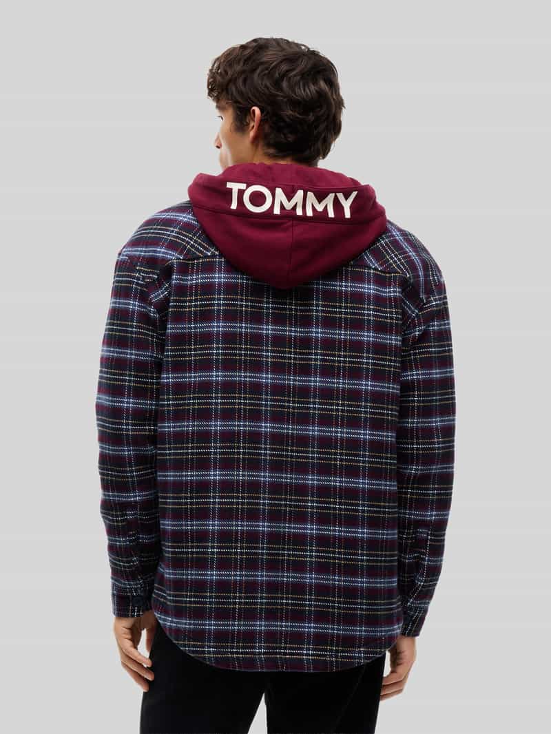 Tommy Jeans Hemdjack met regular fit van katoenmix
