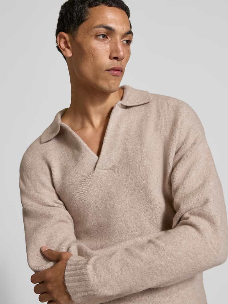 jack & jones Gebreide pullover met V-hals model 'SOHO'