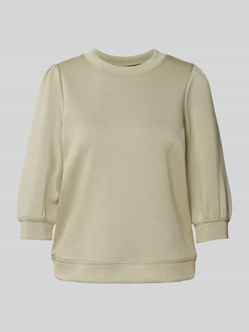 MbyM Sweatshirt van viscosemix met 3 4 mouwen model 'Kadi'