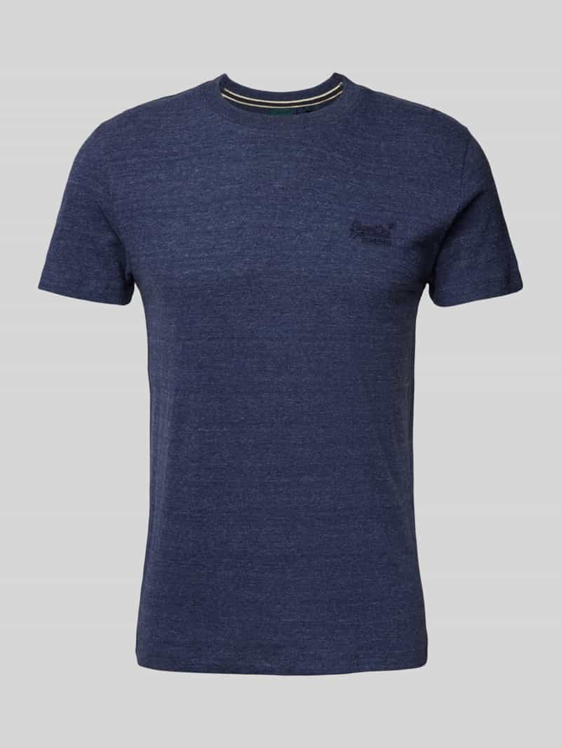 Superdry T-shirt met labelstitching