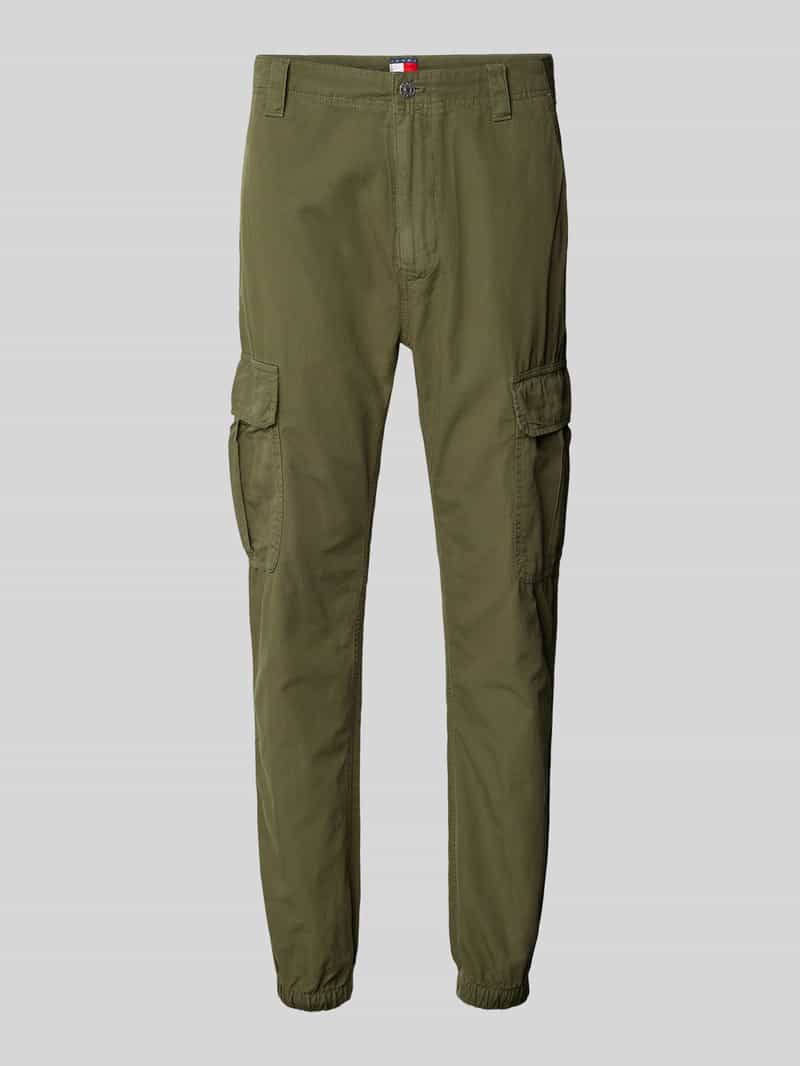 Tommy Jeans Cargobroek met labeldetail model 'RYAN'
