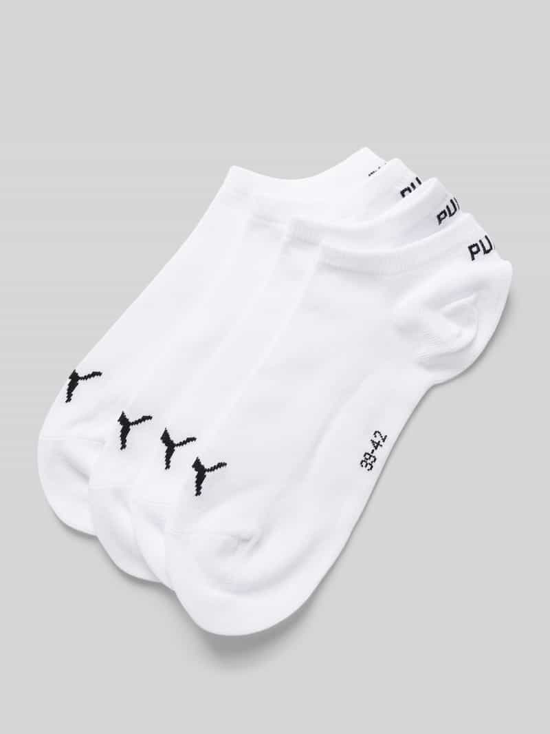 Puma Sneakersokken met labeldetail in een set van 4 paar
