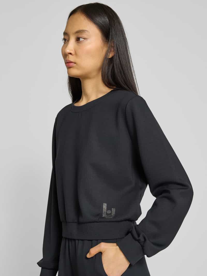 LIU JO SPORT Sweatshirt met strass-steentjes