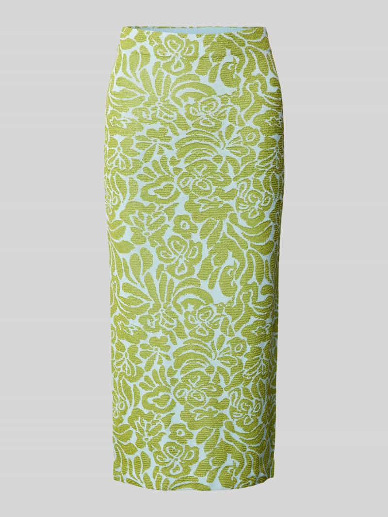 Essentiel Antwerp Midirok met structuurmotief model 'Halpaca'
