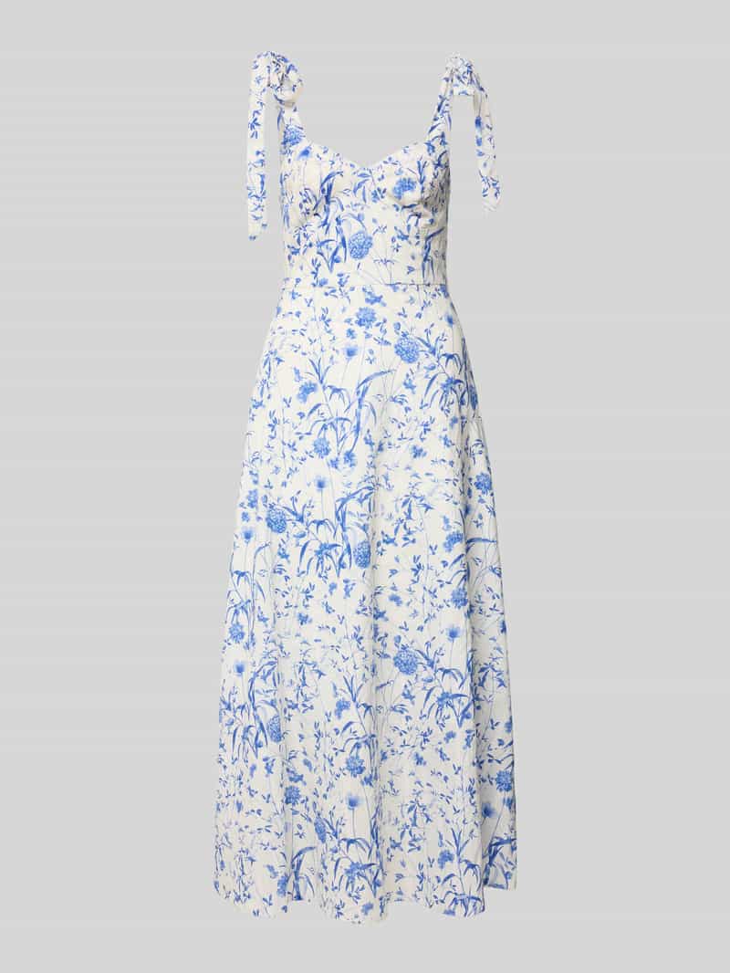 YAS Cocktailjurk met hartvormige hals model 'ELIN'