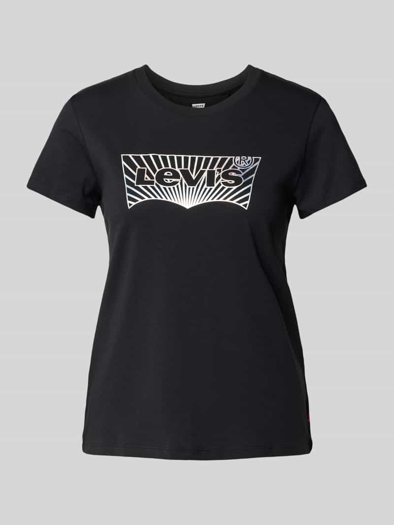 Levi's T-shirt met labelprint