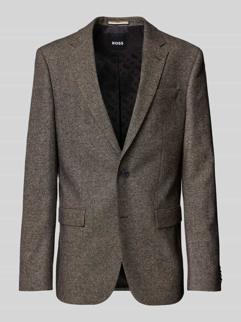 Boss Regular fit colbert van wolmix met zijde model 'JASPER'