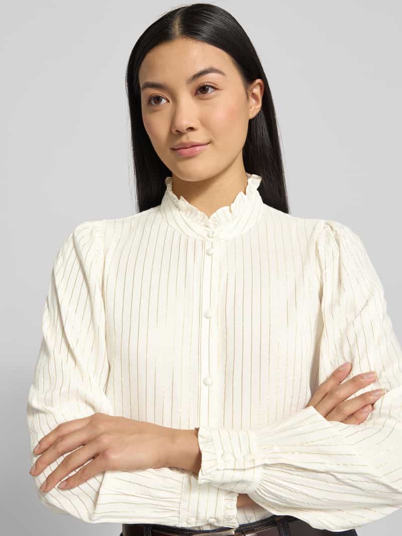 Vero Moda Regular fit blouse met lange mouwen van viscosemix model 'BUMPY'