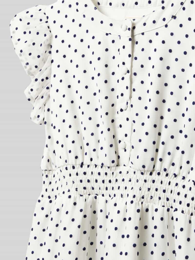 Guess Knielange jurk met vlindermouwen en ronde hals