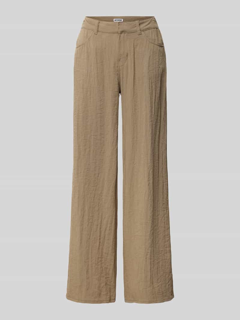 Weekday Stoffen broek van viscose met achterzakken