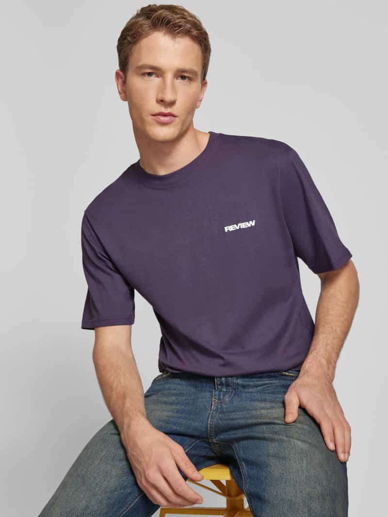 REVIEW T-shirt met labelprint