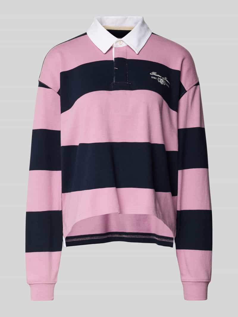 Guess Jeans Regular fit poloshirt met labelstitching