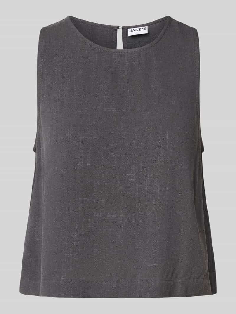 Jake*s Casual Korte top met ronde hals