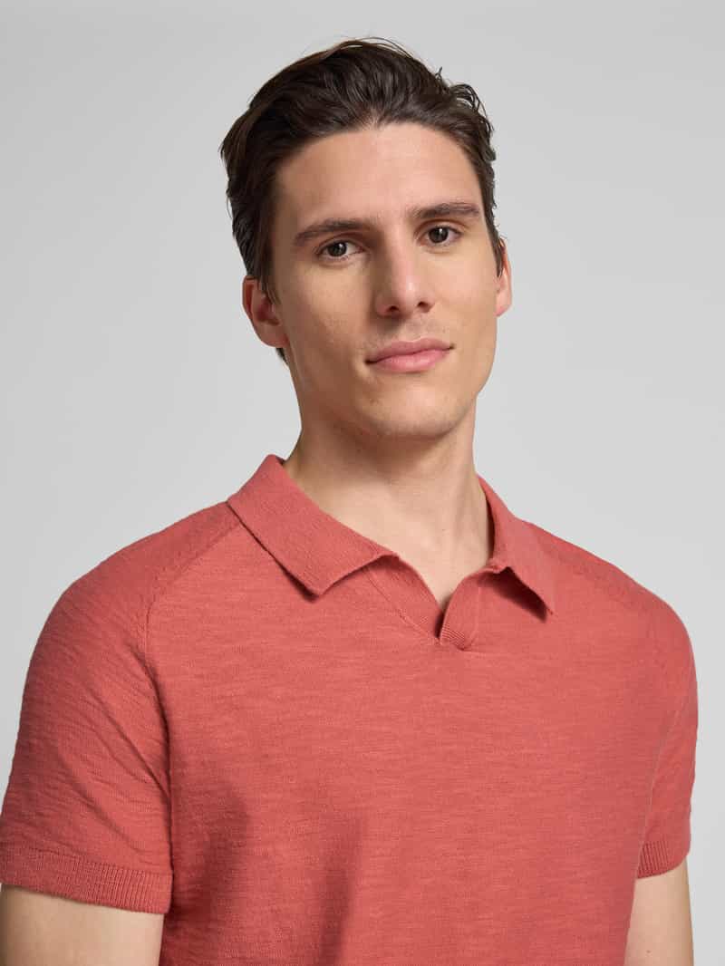 s.Oliver RED LABEL Regular fit poloshirt met structuur van vlamgaren