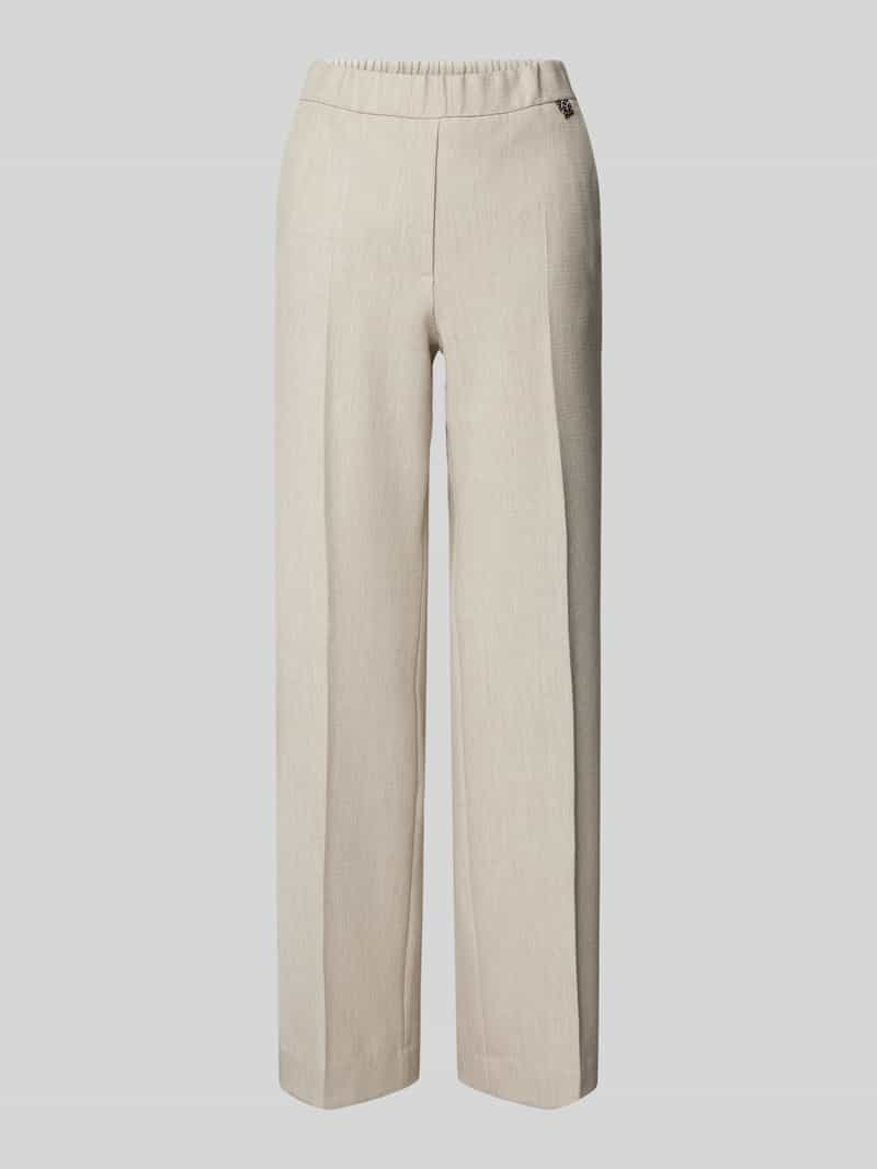 Marc Cain Wide leg stoffen broek met persplooien