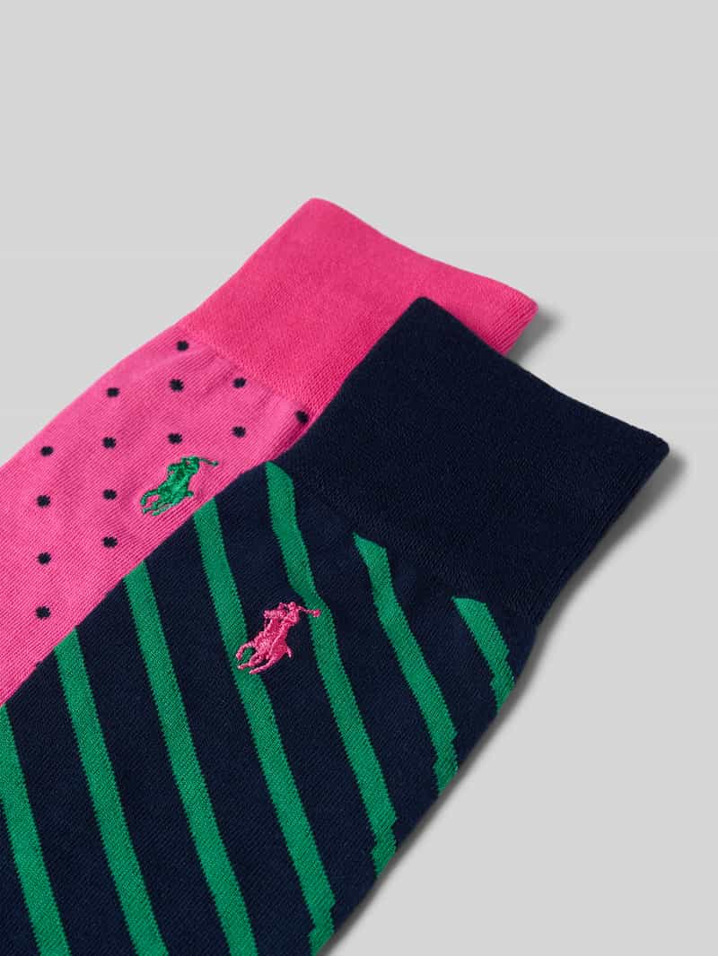 Polo Ralph Lauren Underwear Sokken met logostitching in een set van 2 paar