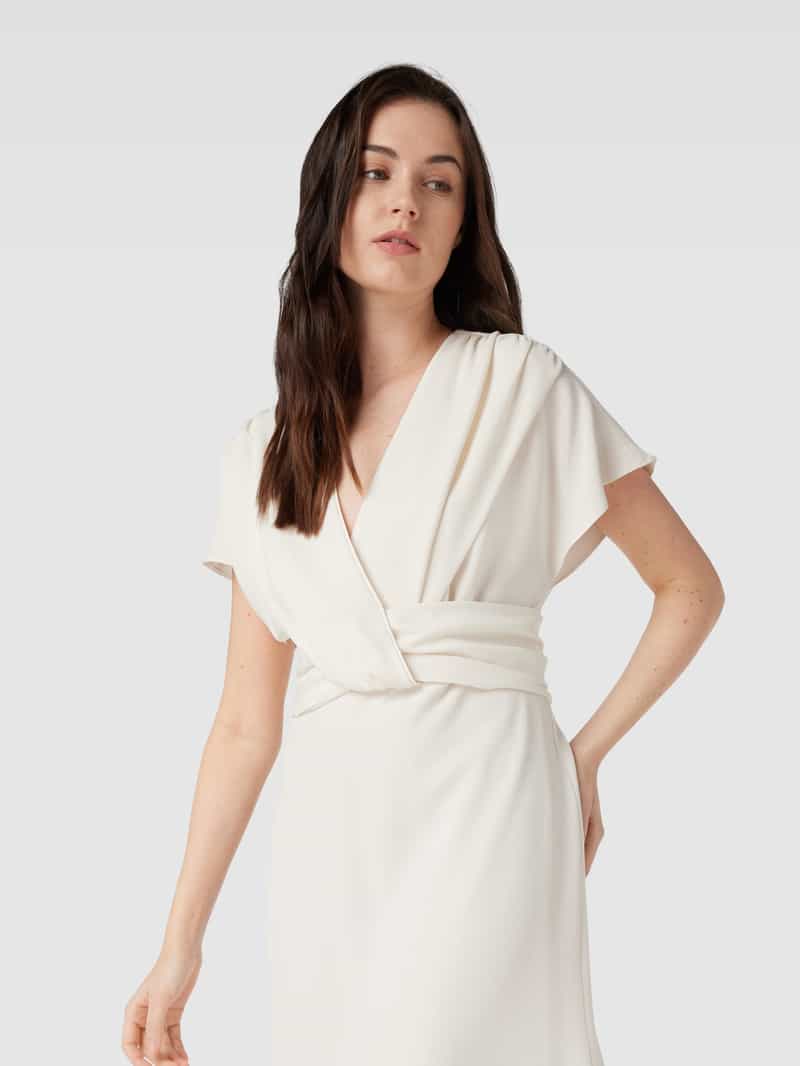 Boss Midi-jurk met V-hals model 'Debasa'
