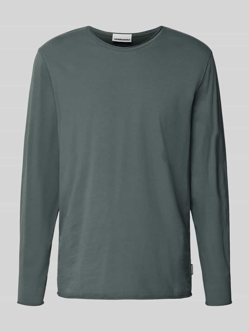 Relaxed fit shirt met lange mouwen van puur biologisch katoen, model 'MAARKOS'