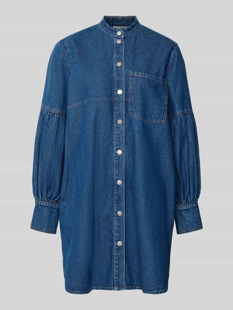 Jake*s Casual Knielange jeansjurk met borstzak