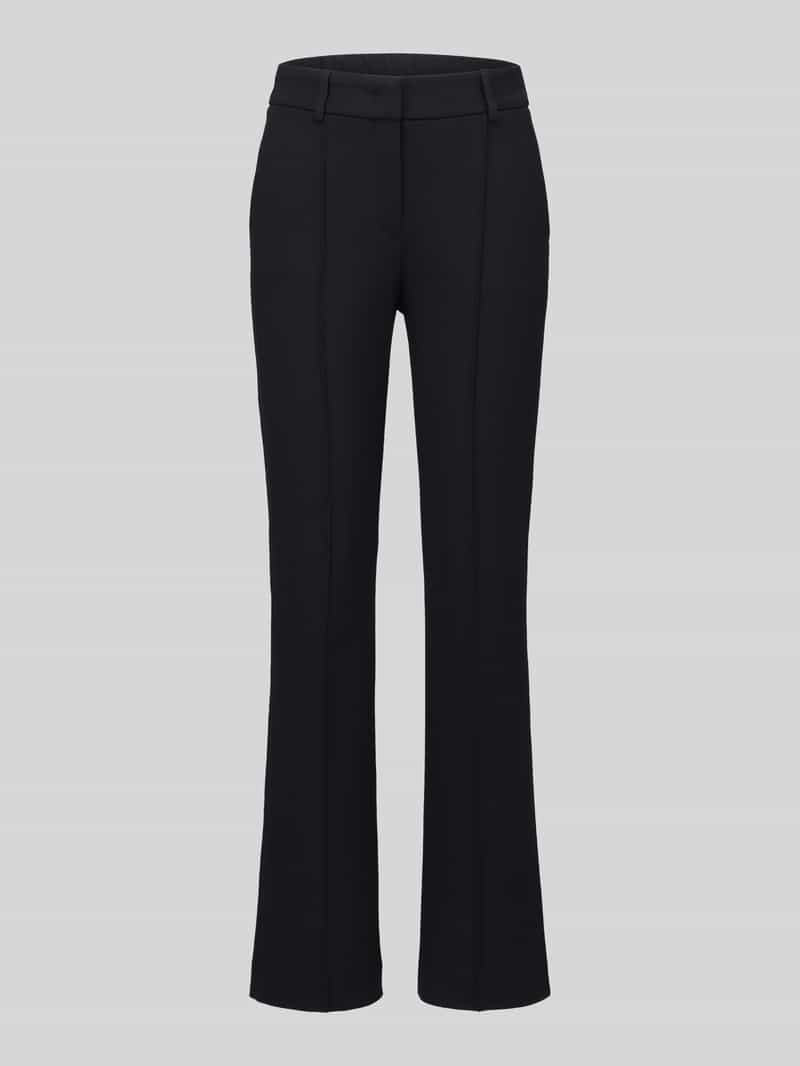 relaxed fit recht broek van viscosemix model 'Luane Long'