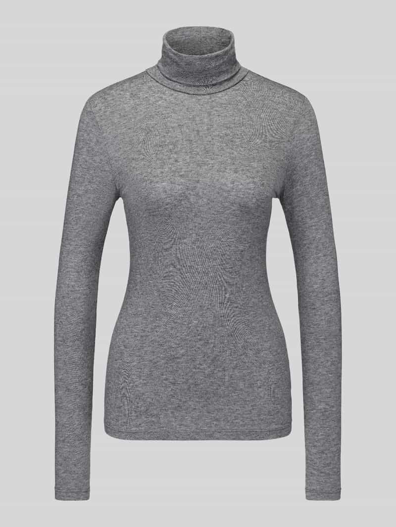 Slim fit shirt met lange mouwen van lyocellmix