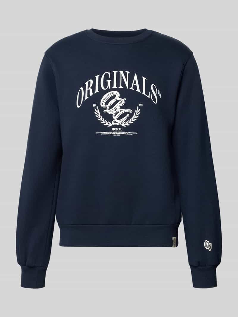 Jack & jones Sweatshirt met labelprint model 'FREDERIKSBERG'