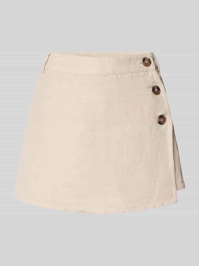 Pepe Jeans Midi-skort van een mix van linnen en katoen model 'SONIA'