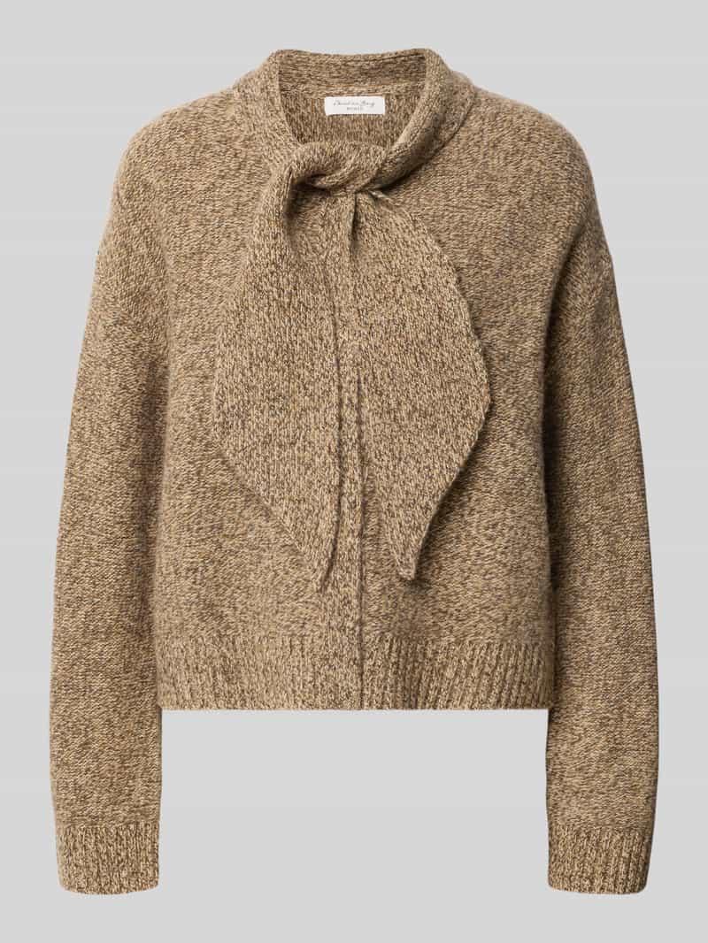 Christian Berg Woman Gebreide pullover van wol met strik