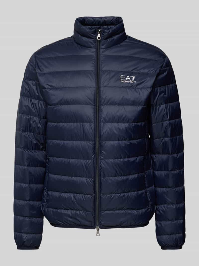 EA7 Emporio Armani Gewatteerd jack met labelprint