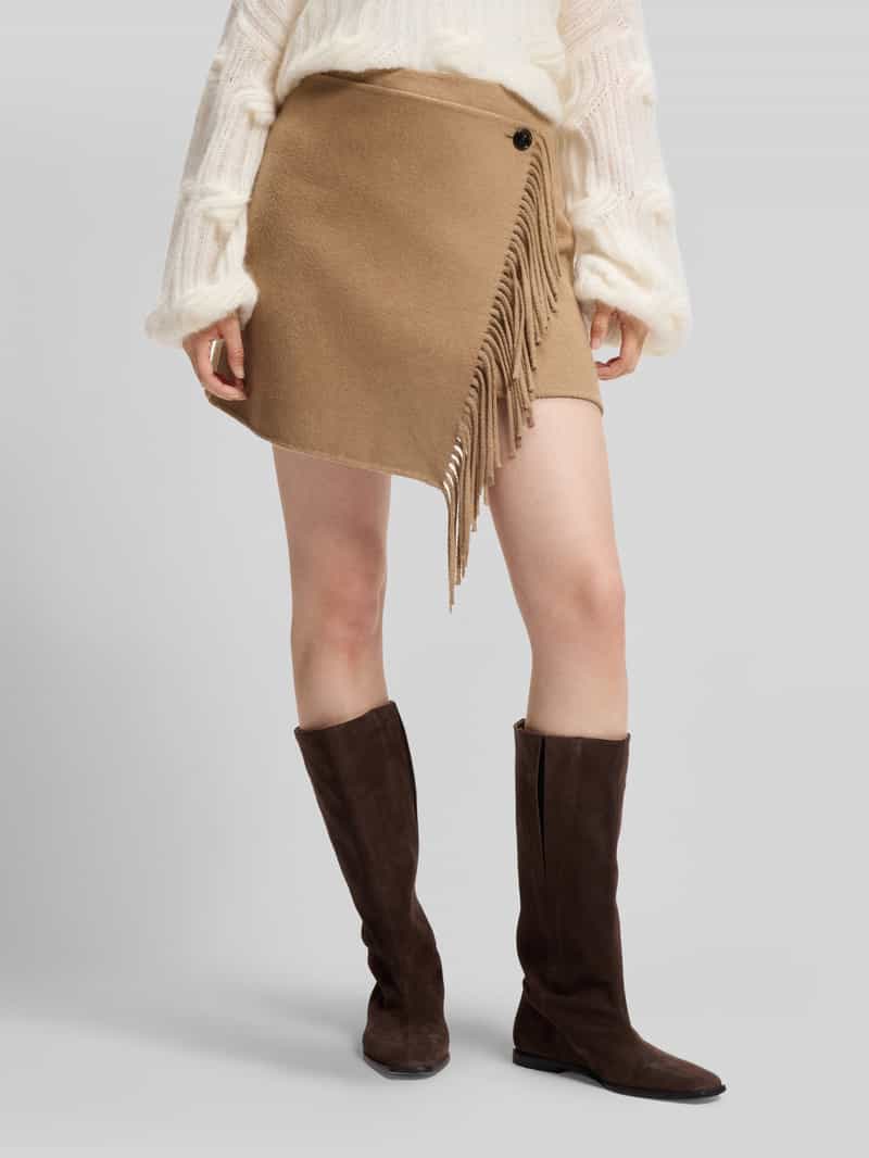Boss Orange Mini-rok model 'D-ROCK' met franjes