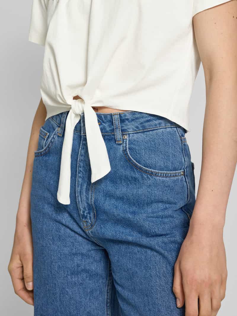 YAS T-shirt met strikdetail model 'FABIAN'