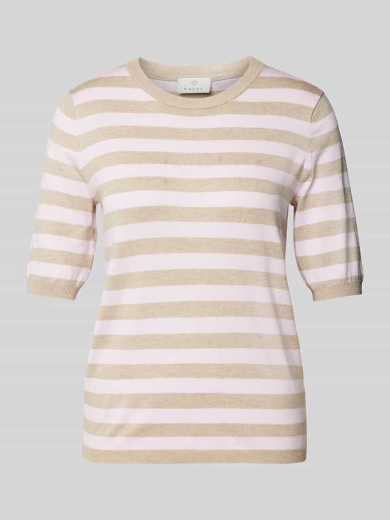Kaffe T-shirt van viscosemix met ronde hals model 'Mala'