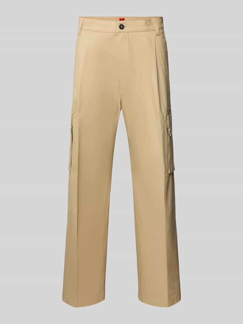 HUGO Regular fit cargobroek met steekzakken model 'Graysen'
