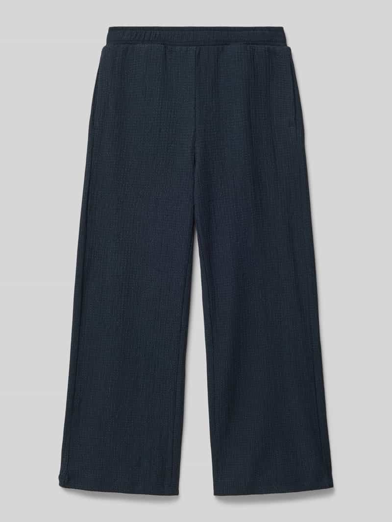 Tom Tailor Regular fit wijde broek in vlamgarenlook