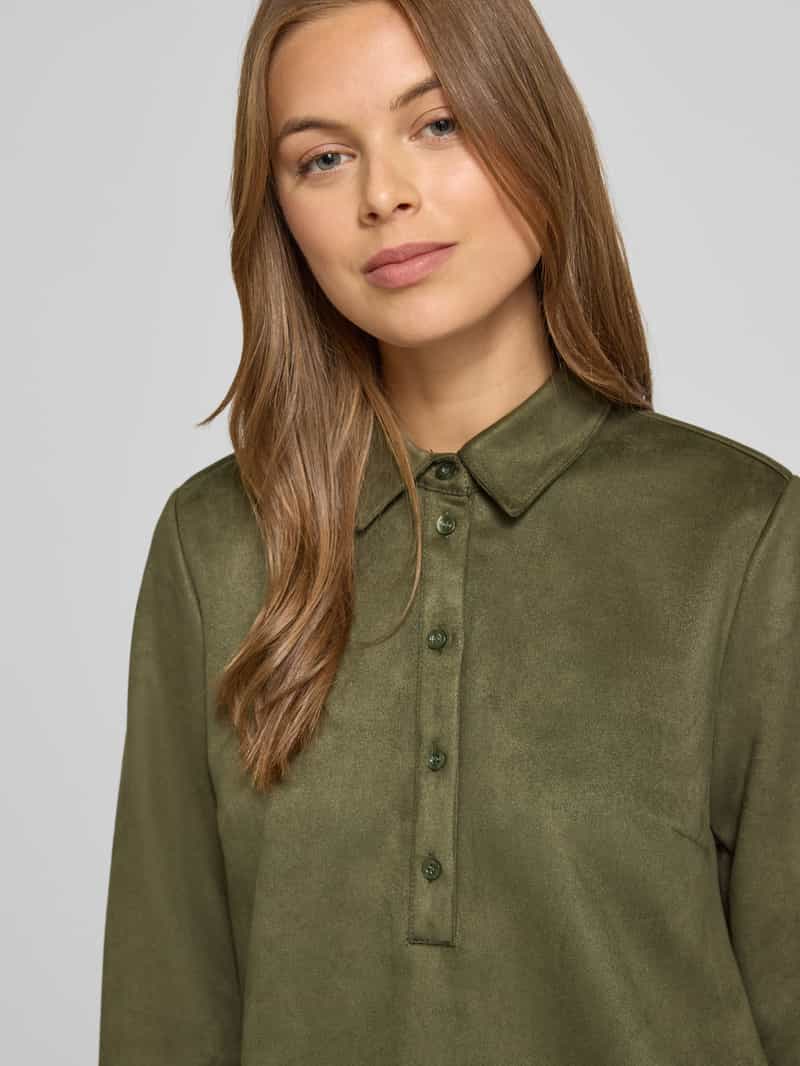 MORE & MORE Knielange jurk in leerlook