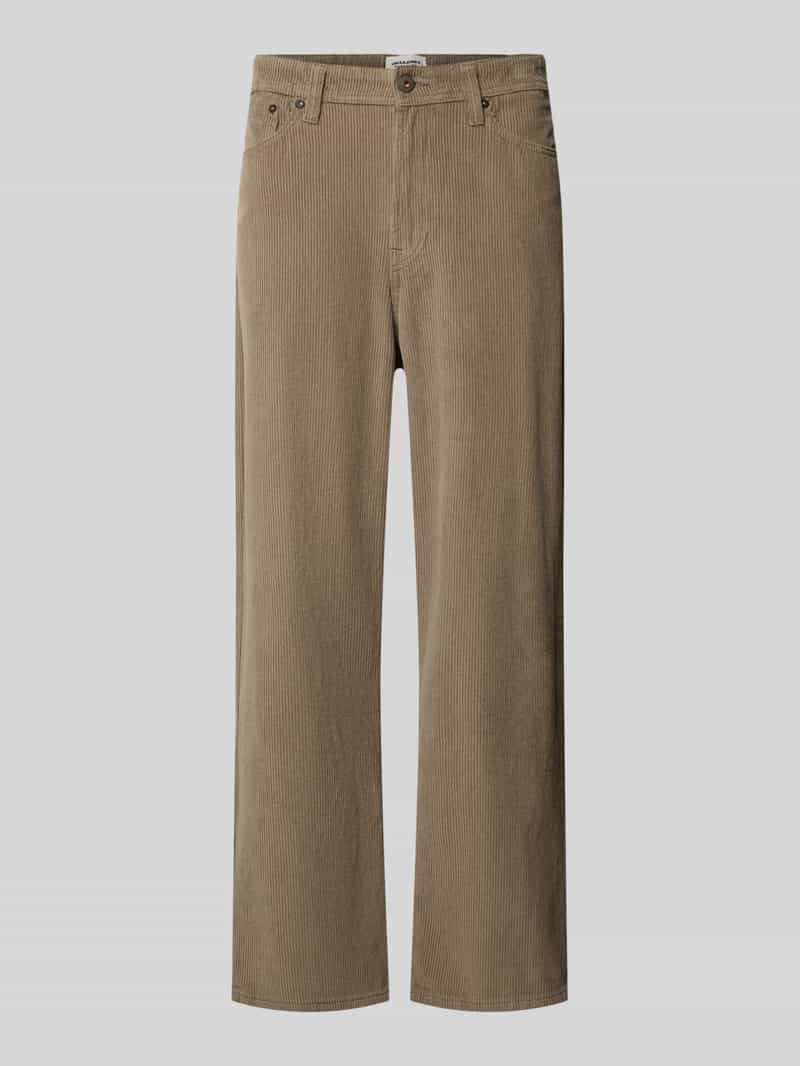 Straight leg corduroy broek van puur katoen model 'ALEX'