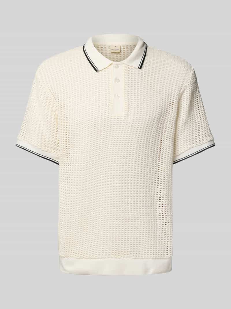 JACK & JONES Premium Poloshirt met structuurmotief model 'BLUCOHEN'