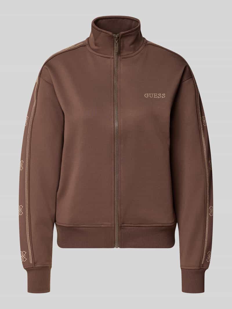 Relaxed fit sweatjack van elastische viscosemix