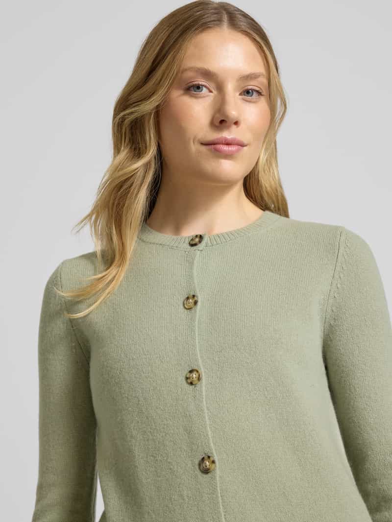 Christian Berg Woman Cardigan met ronde hals en knoopsluiting