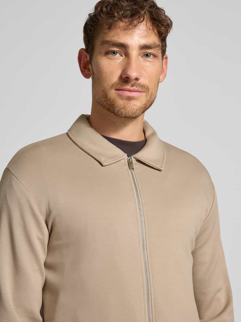 Selected Homme Regular fit sweatjack van viscosemix model 'EMANUEL'