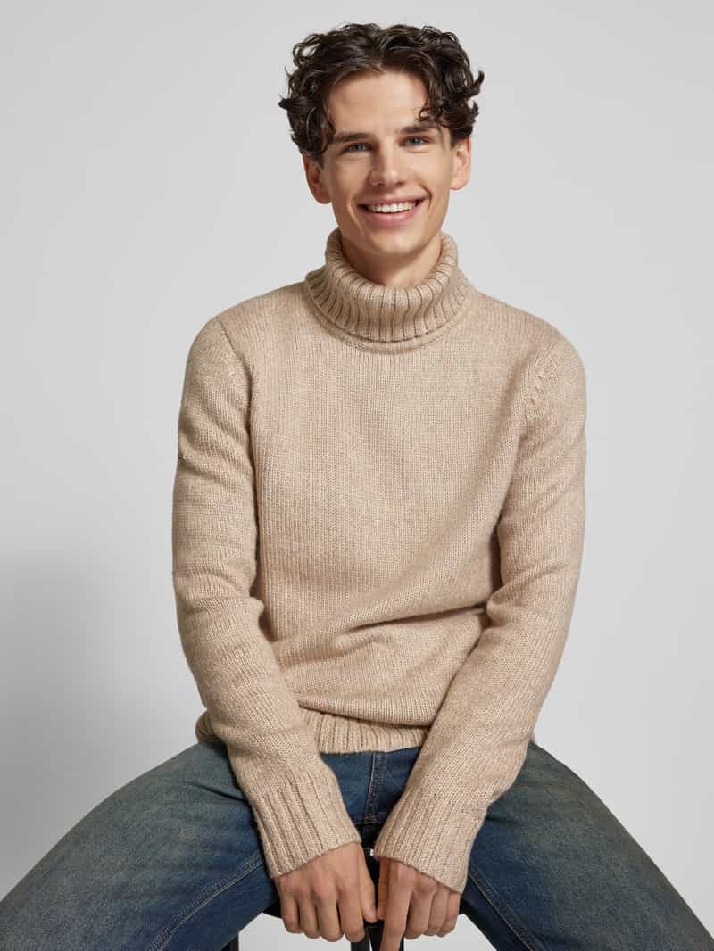 Superdry Gebreide coltrui met viscose