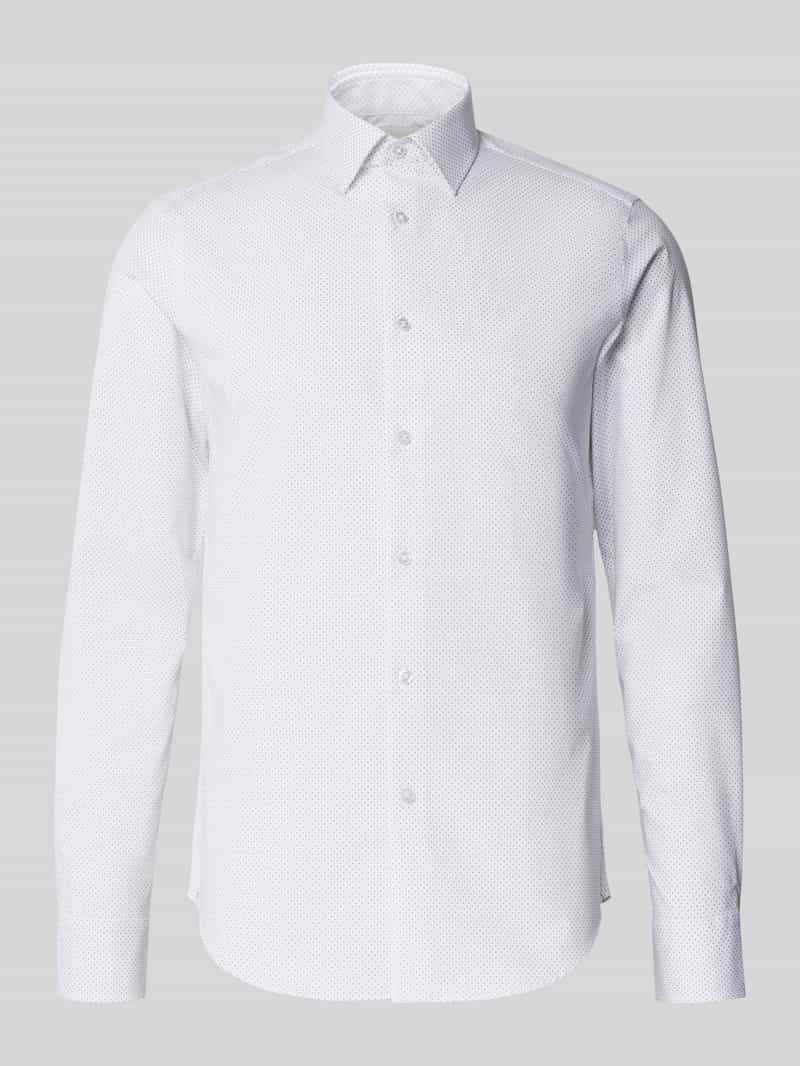 CK Calvin Klein Slim fit zakelijk overhemd met kentkraag
