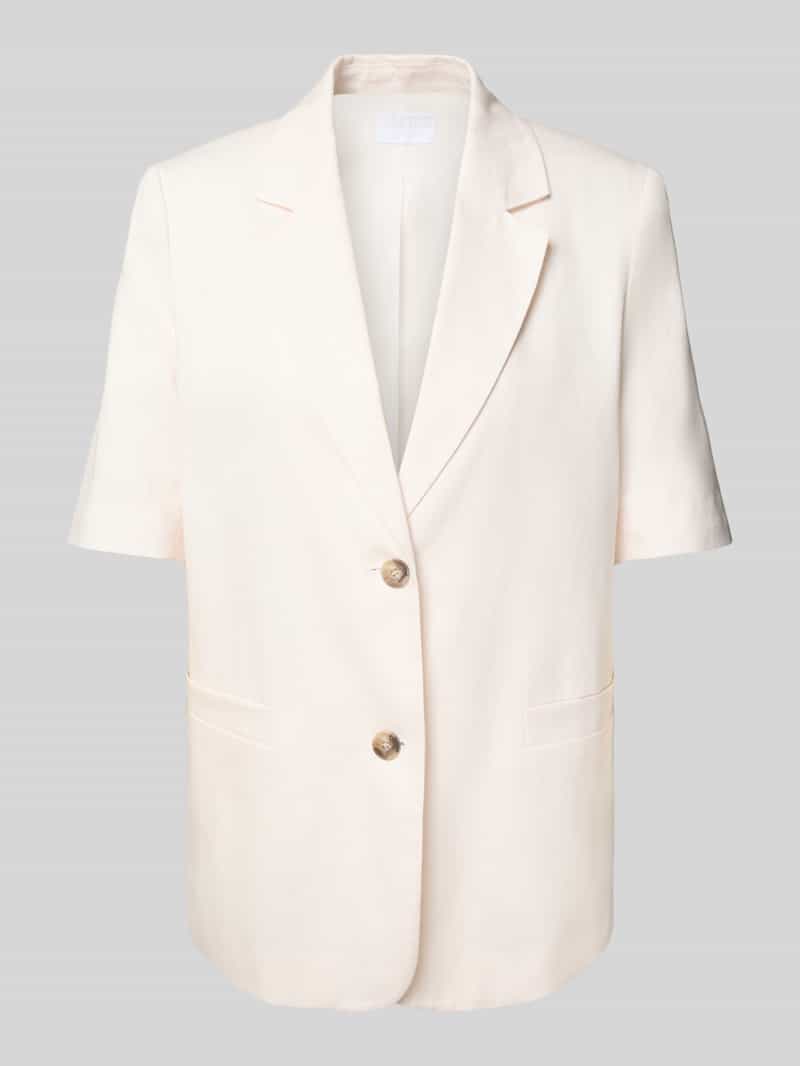 Relaxed fit blazer met linnen