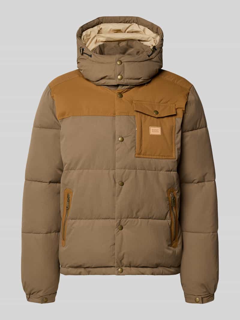 Scotch & Soda Regular fit jack met katoenanteil in stiksels